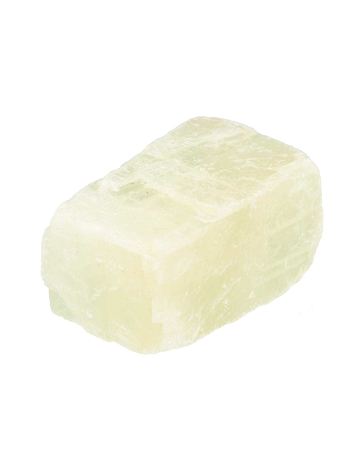 Calciet groen dubbelspaat ruw stuk 200-300 gram