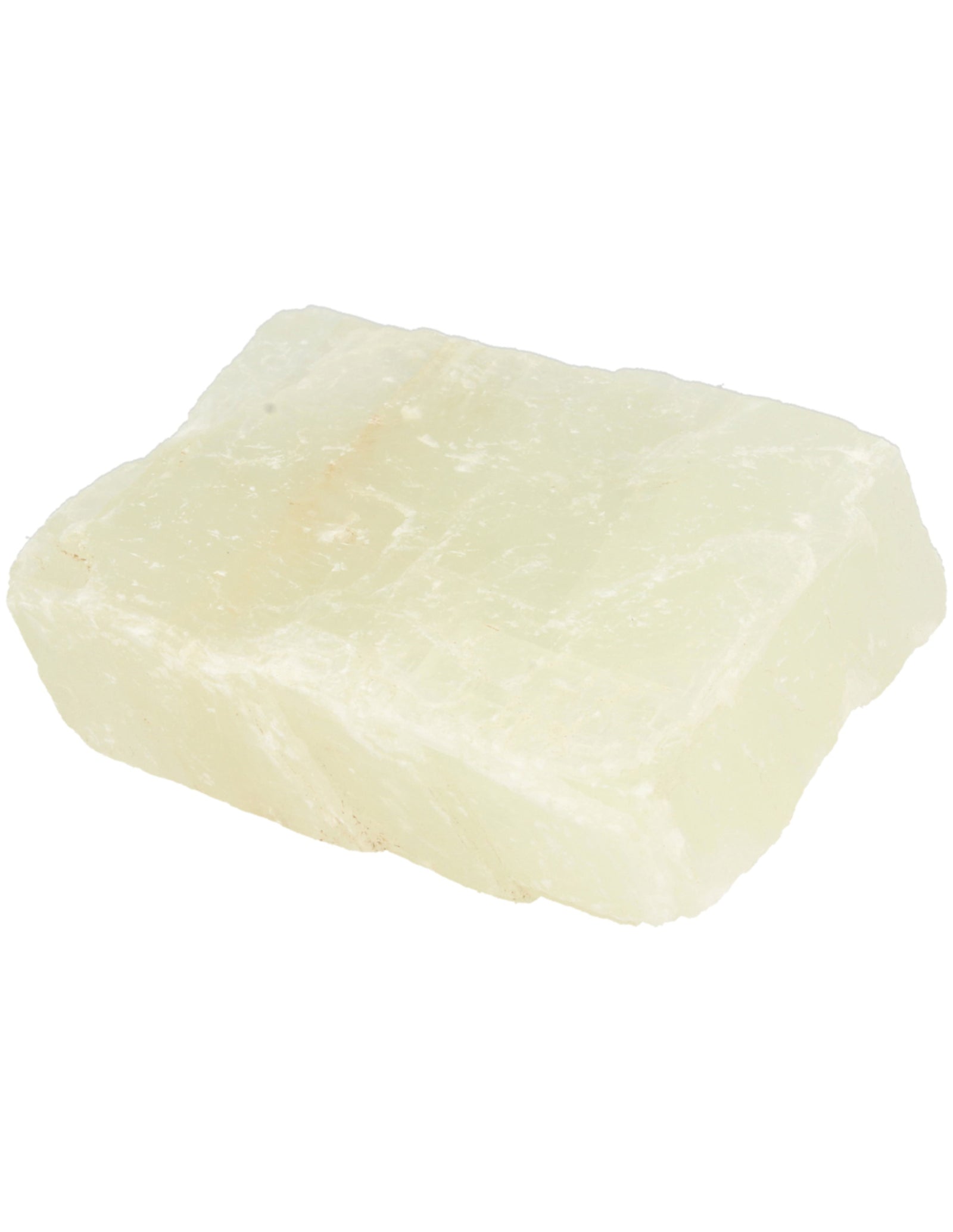 Calciet groen dubbelspaat ruw stuk 500-750 gram
