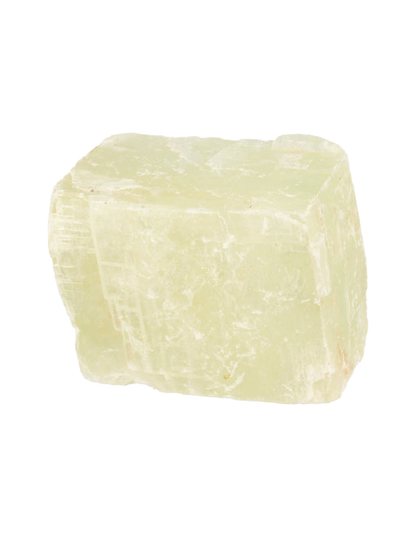 Calciet groen dubbelspaat ruwe edelsteen stuk 750-1000 gram