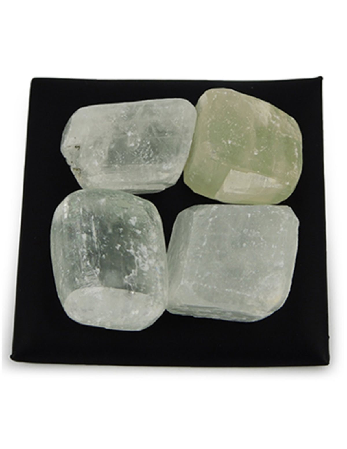 Calciet wit trommelstenen - Icecubes 100 gr. (mt3)