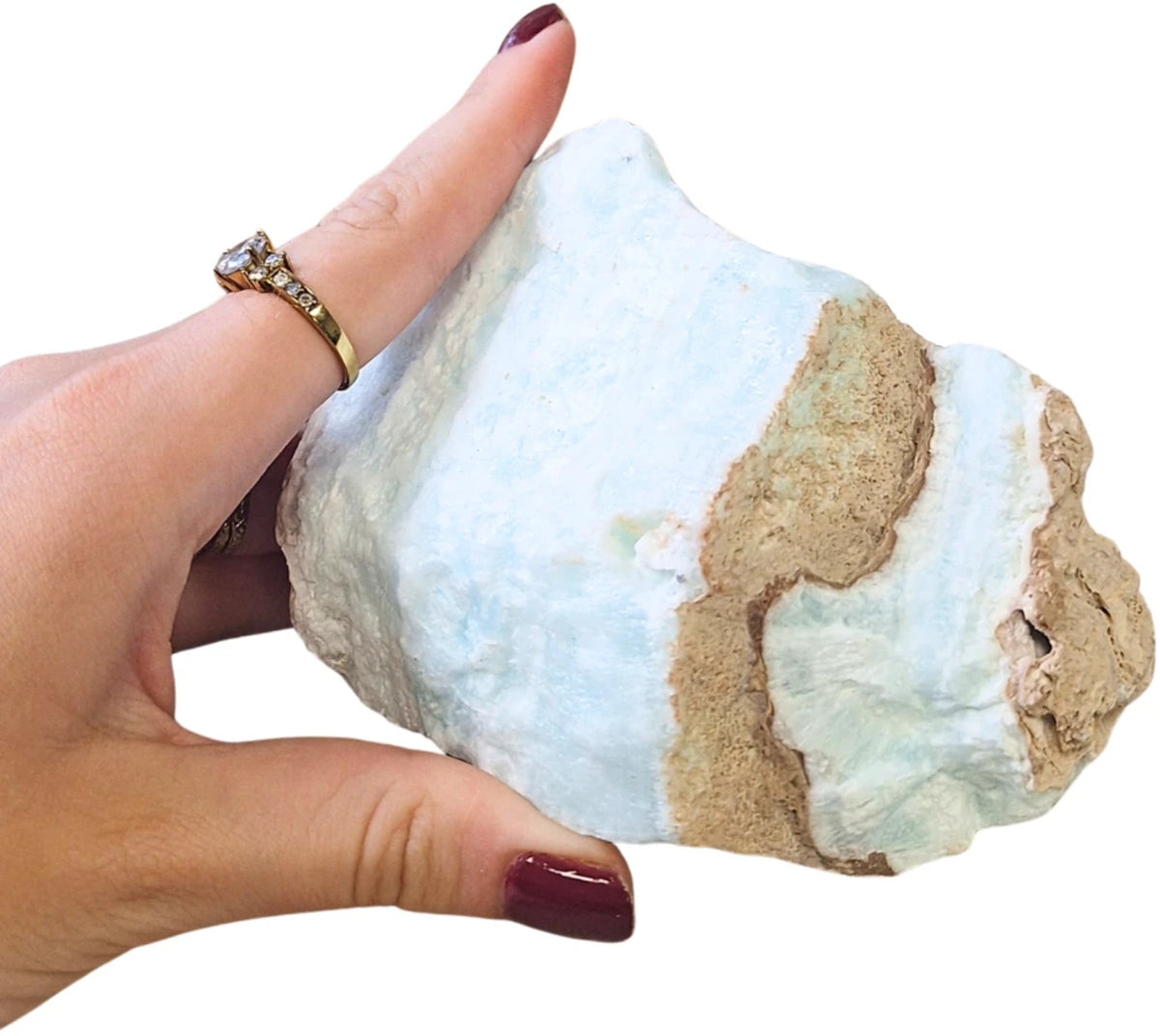 Caribbean blue Calciet ruw nr.08