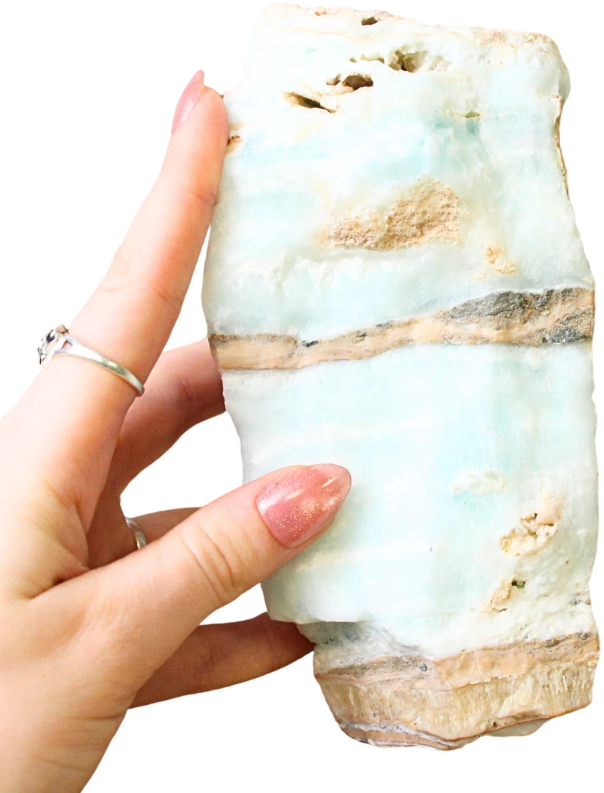 Caribbean blue Calciet ruw nr.10