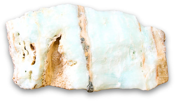 Caribbean blue Calciet ruwe edelsteen nr.10