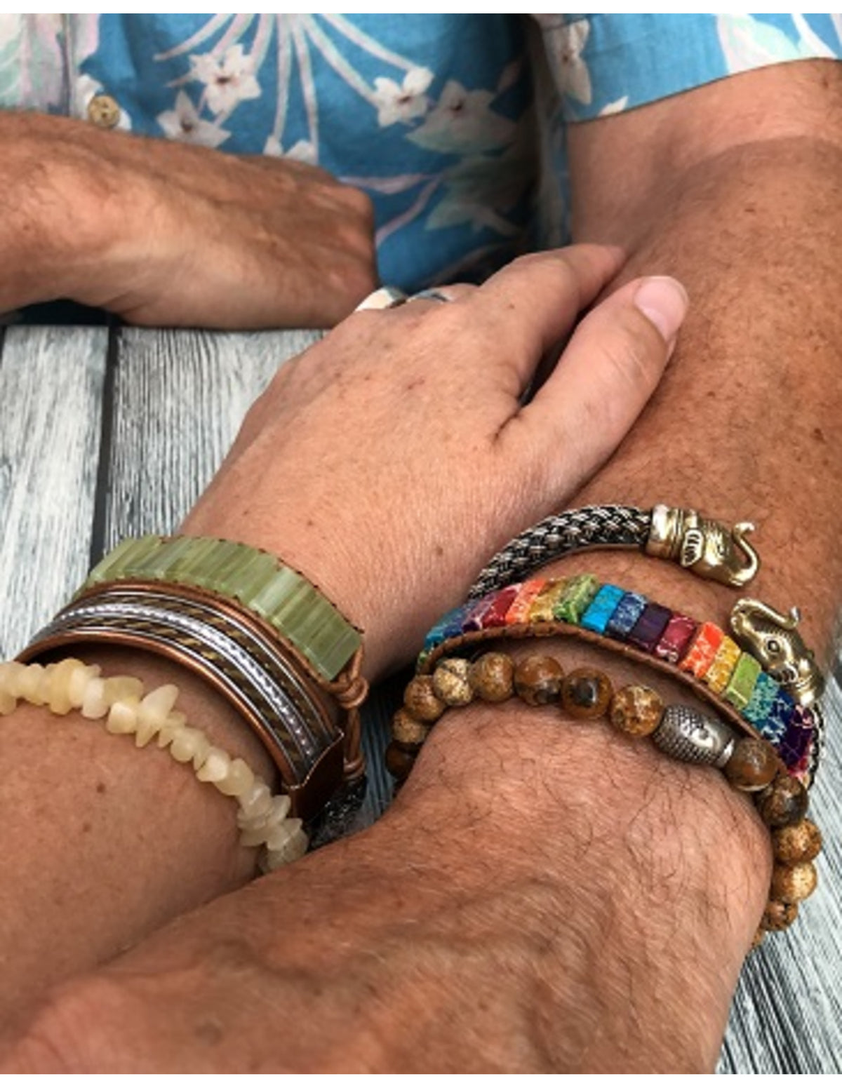 Carneool leren armband gipsy-style