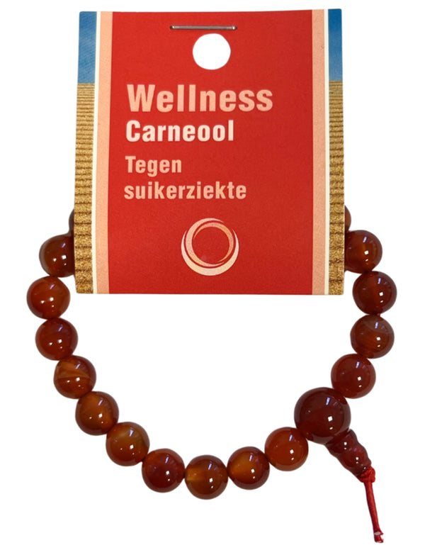 Carneool edelsteen kraalarmband