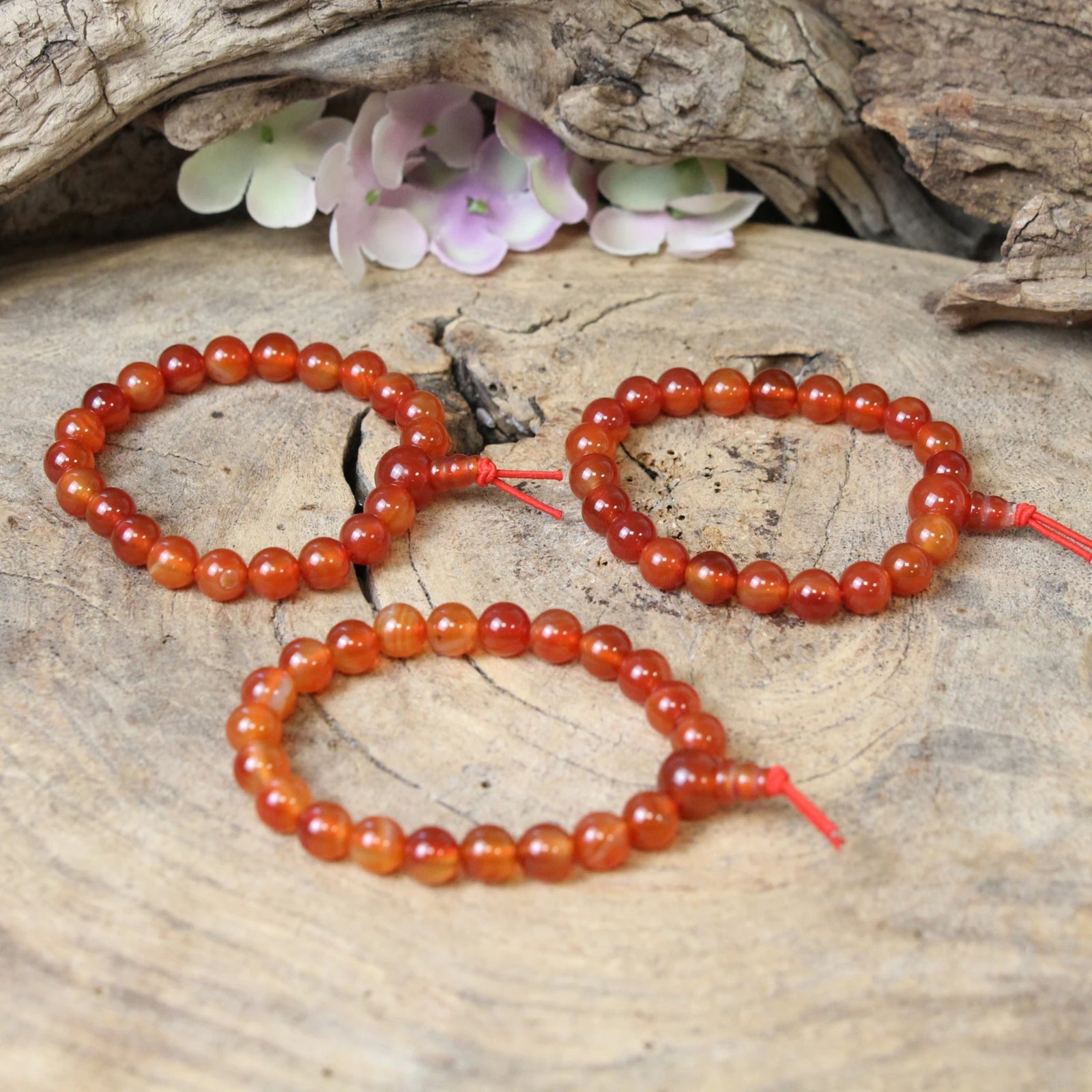 Carneool powerbead armband
