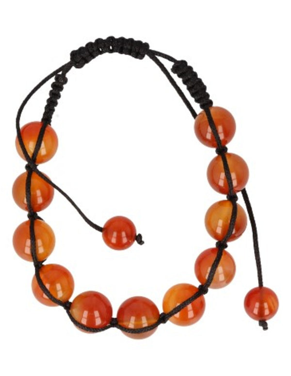 Carneool shamballa edelsteen armband 10 mm