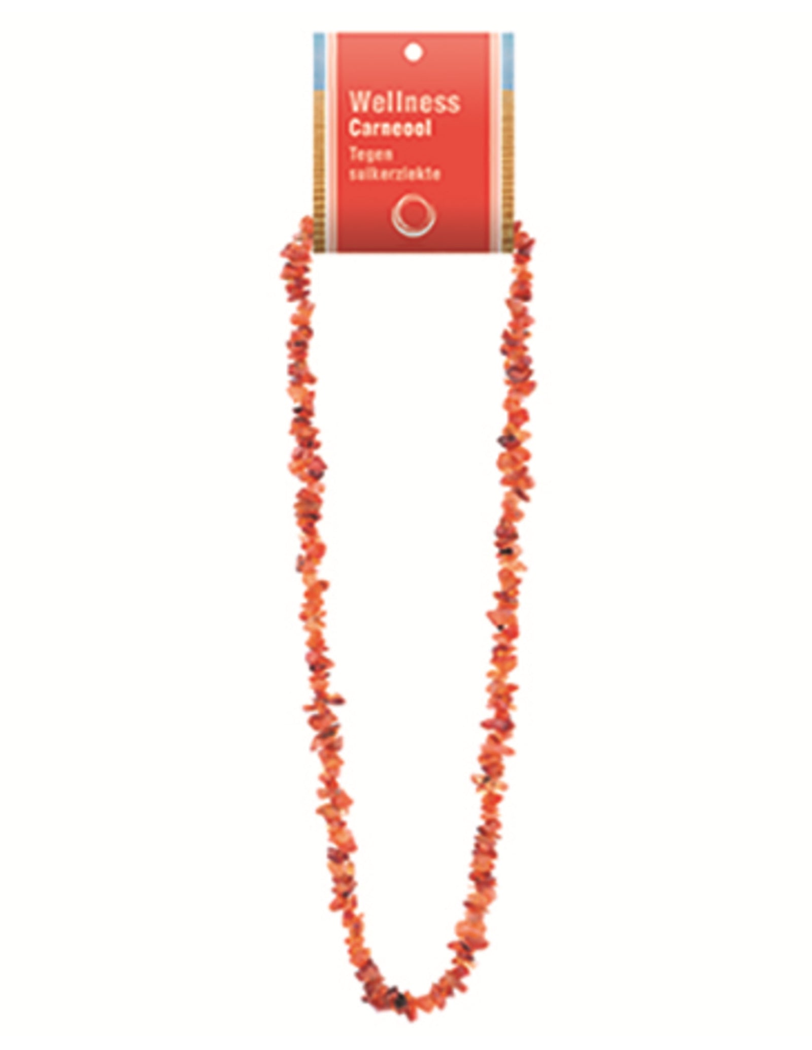 Carneool splitketting + kaart