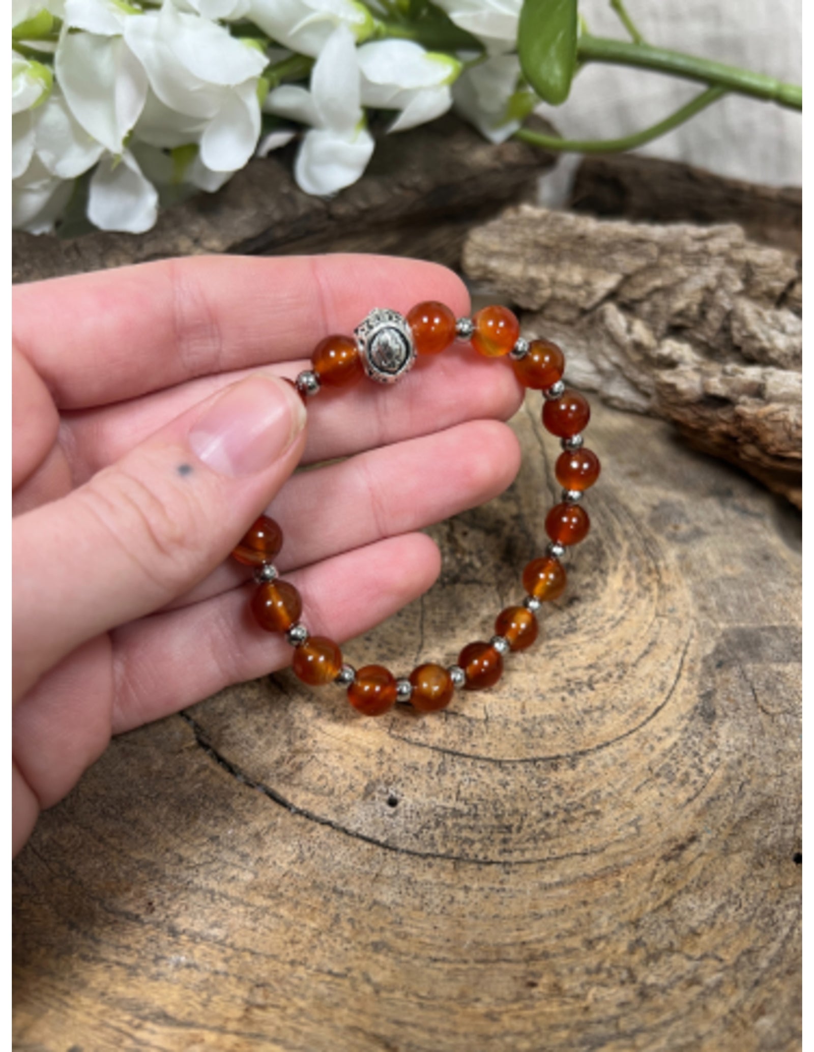 Carneool sterrenbeeld armband - Maagd