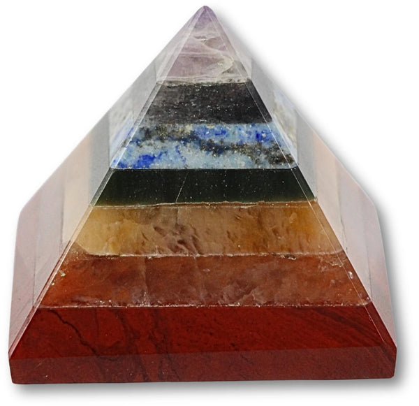 Chakra edelsteen piramide 55 cm