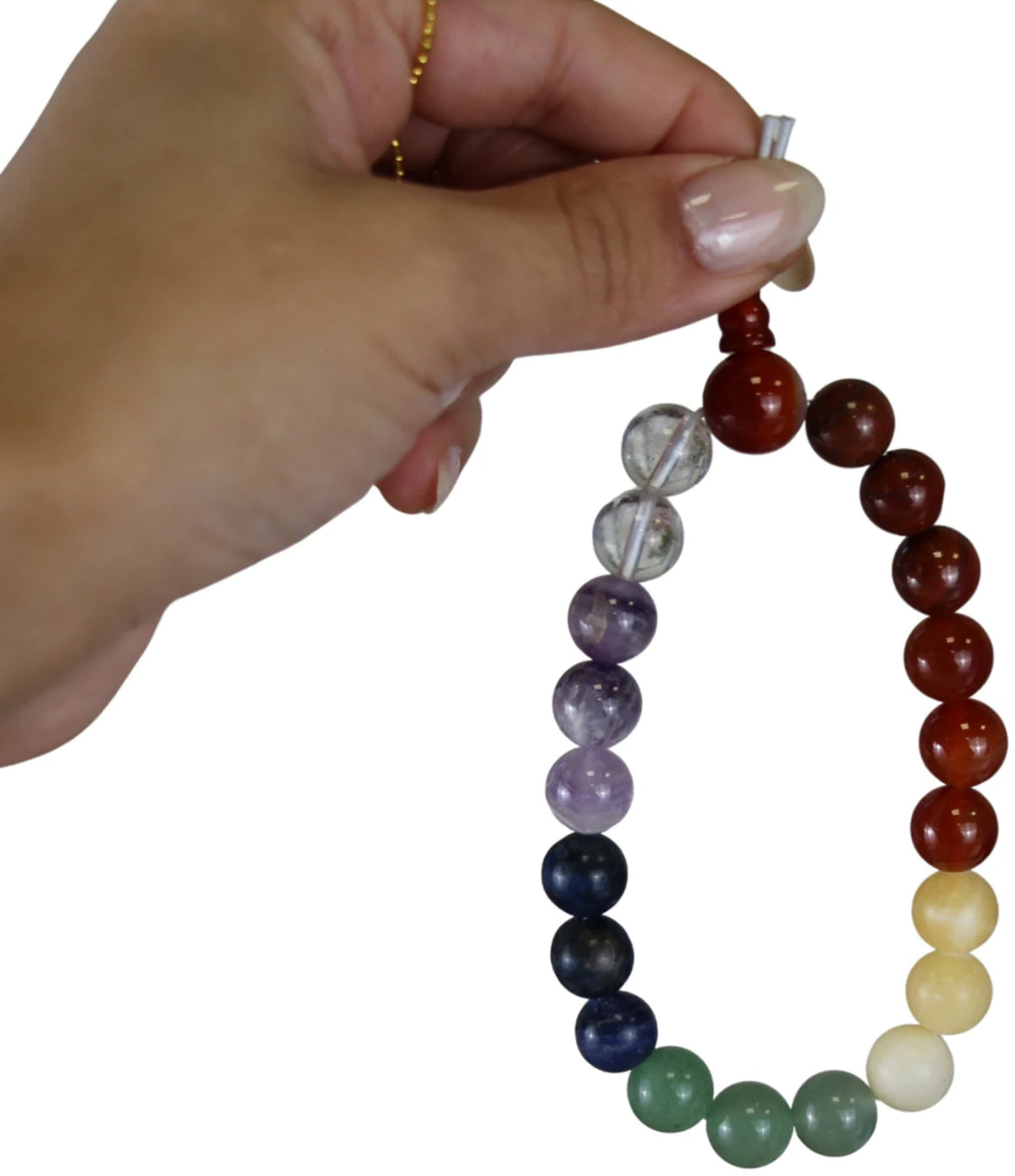 Chakra powerbead mannen - extra lange armband