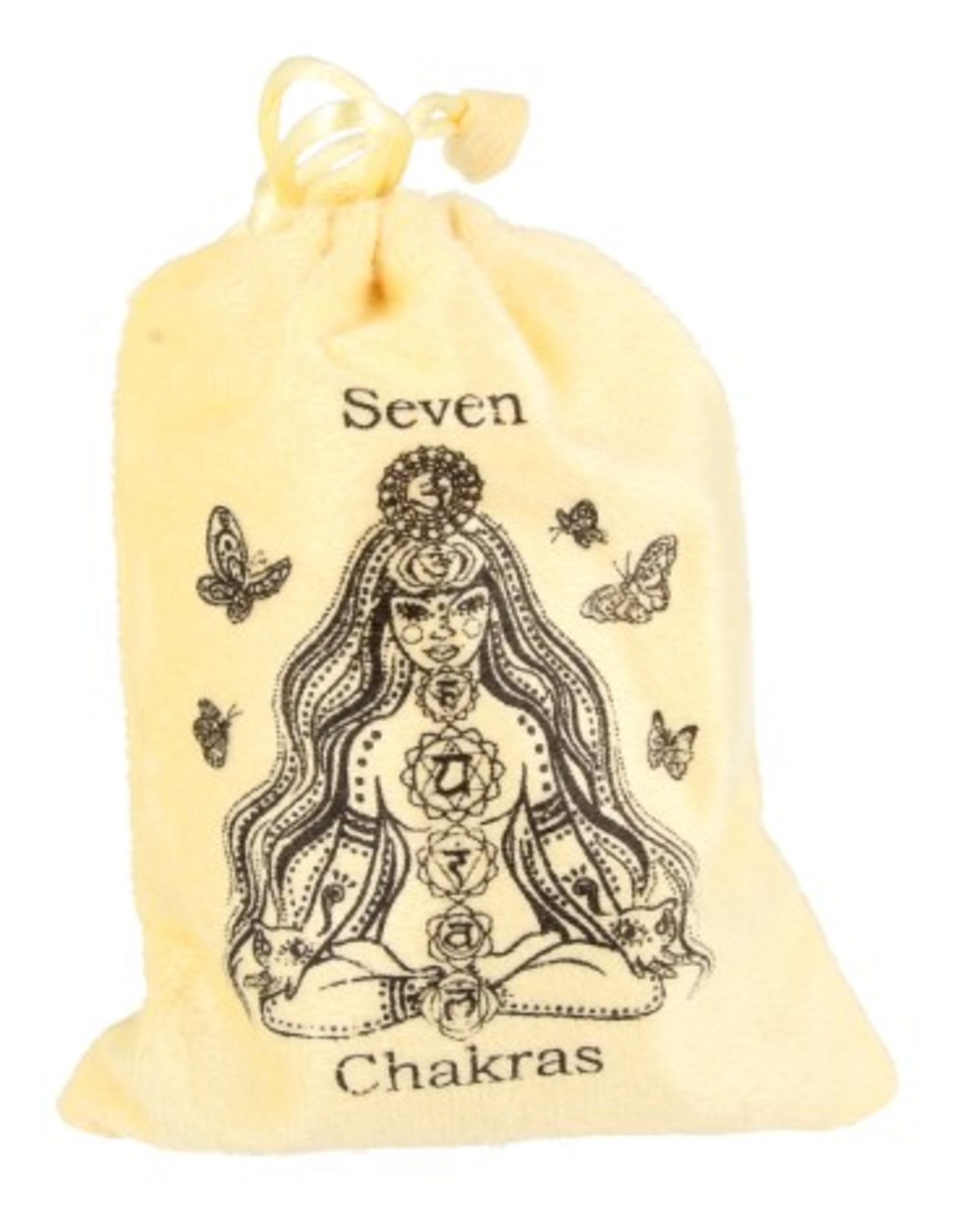 Chakra schijfstenen set in chakrabuidel