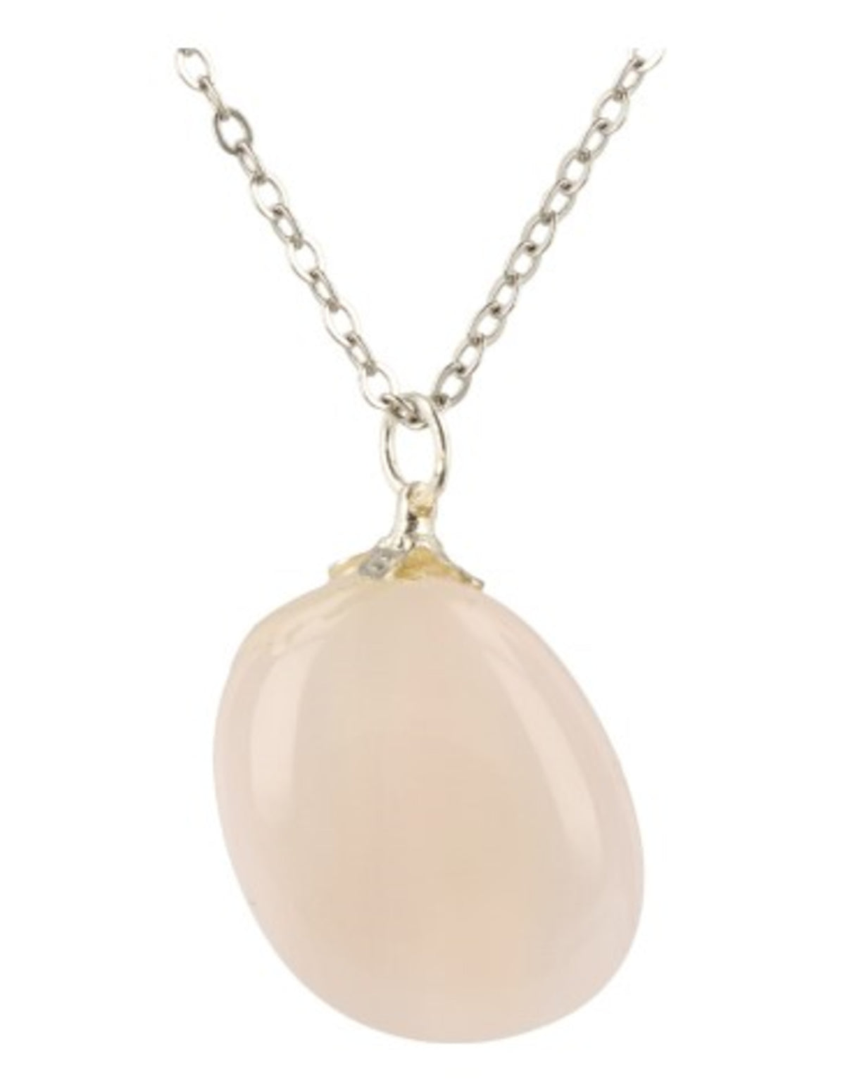 Chalcedoon roze edelsteen hanger