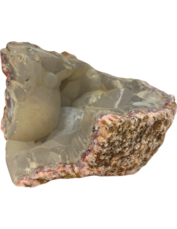 Chalcedoon roze ruwe edelsteen stuk nr.07