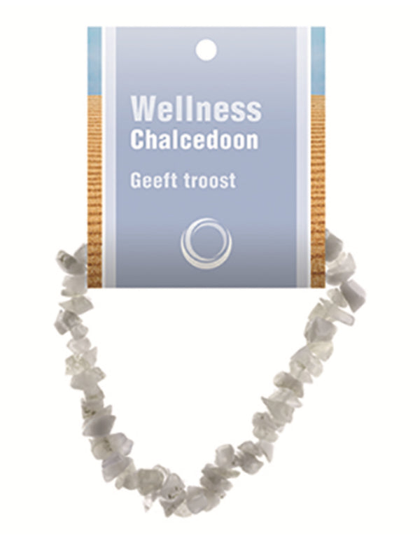 Chalcedoon edelsteen splitarmband
