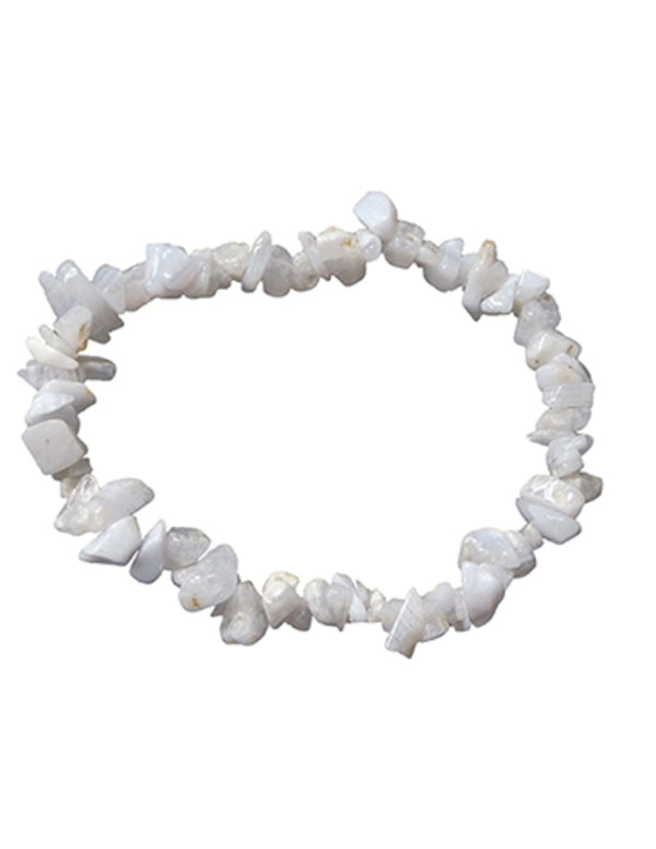 Chalcedoon edelsteen splitarmband