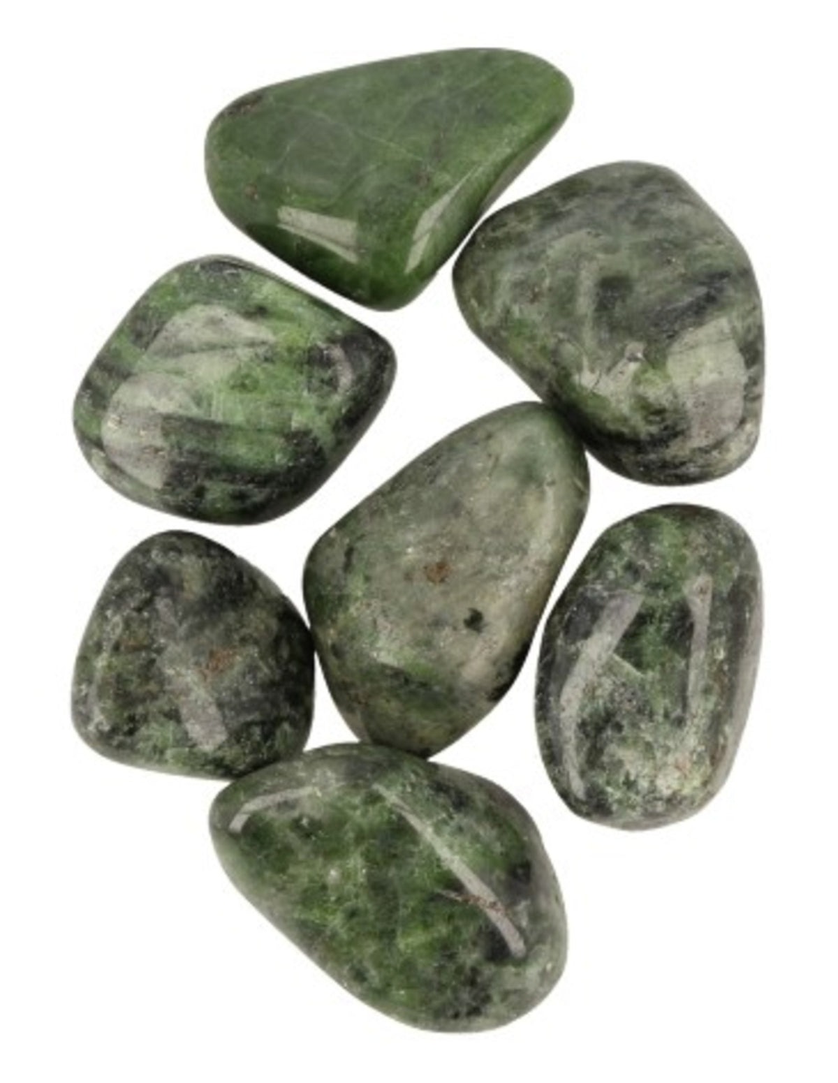 Chroomdiopsiet 100 gr. trommelstenen (mt3)