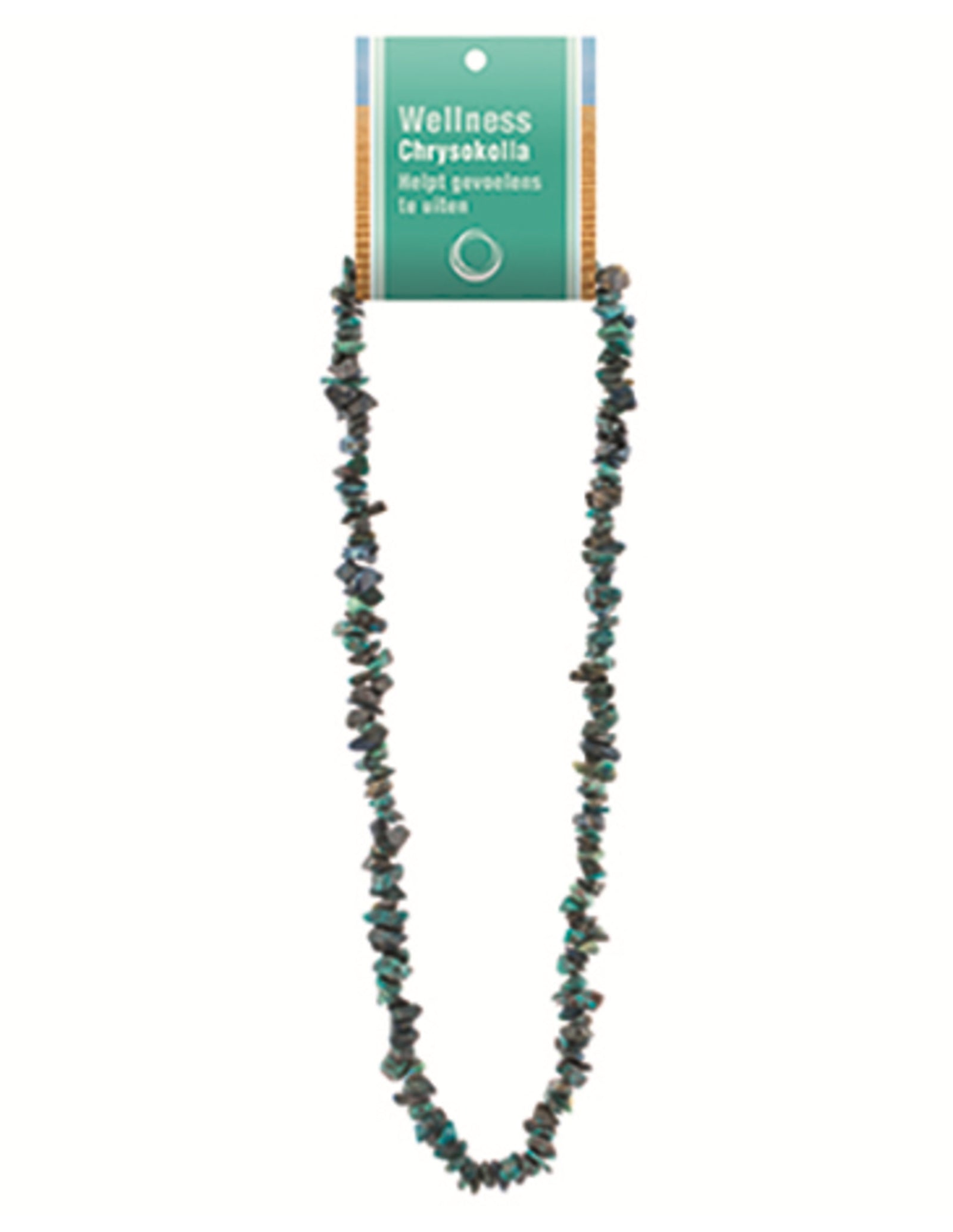Chrysokolla splitketting + kaart