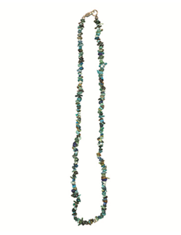Chrysokolla edelsteen splitketting