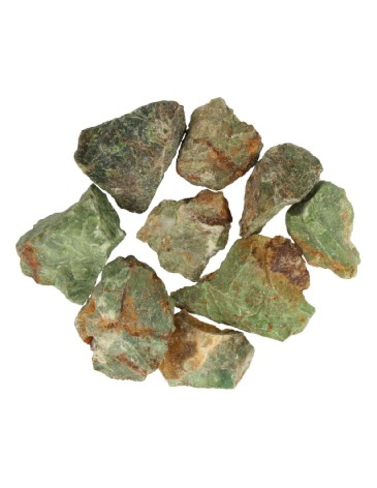 Chrysopraas 250 gr. ruwe brokjes