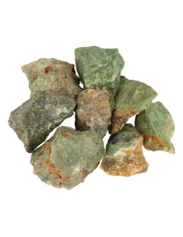 Chrysopraas 250 gr. ruwe edelsteen brokjes