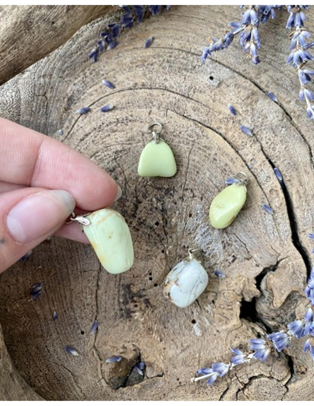 Chrysopraas citroen edelsteen hanger (Gaspeiet)