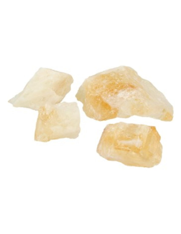 Citrien 250 gr. ruwe edelsteen puntjes (verhit)