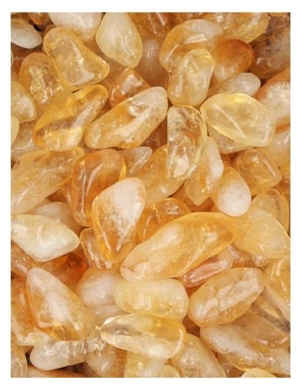 Citrien 50 gr. edelsteen trommelstenen (verhit) (mt2)