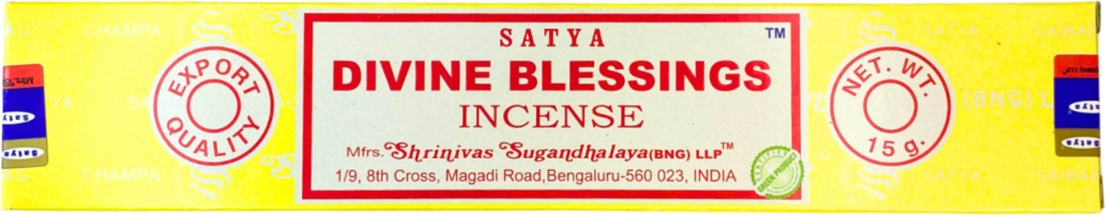 Divine Blessing wierook 15 grams Satya - doos van 12 st.