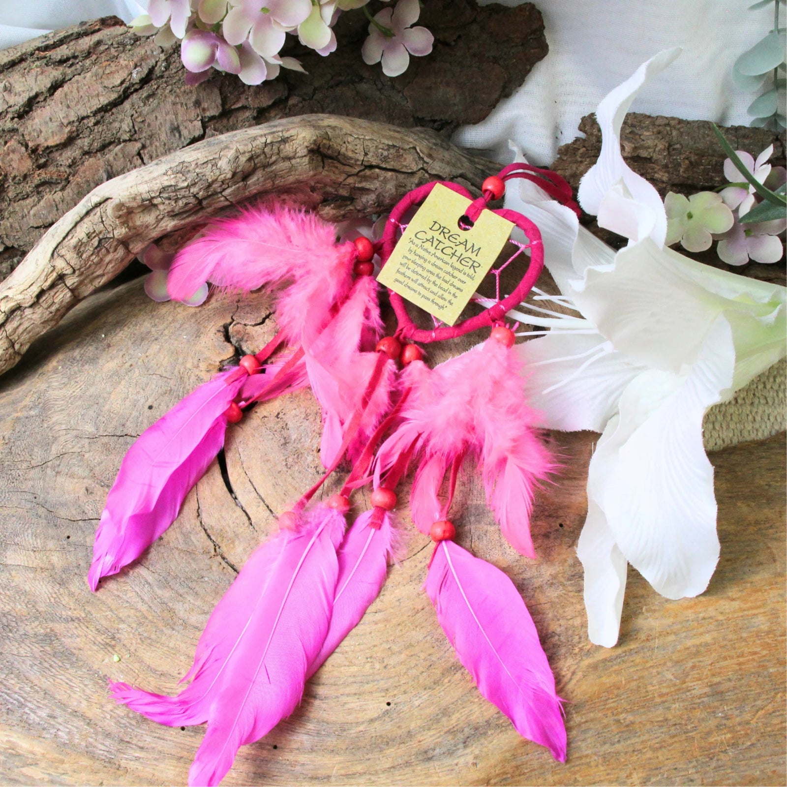 Dromenvanger Hartje Roze - 7cm