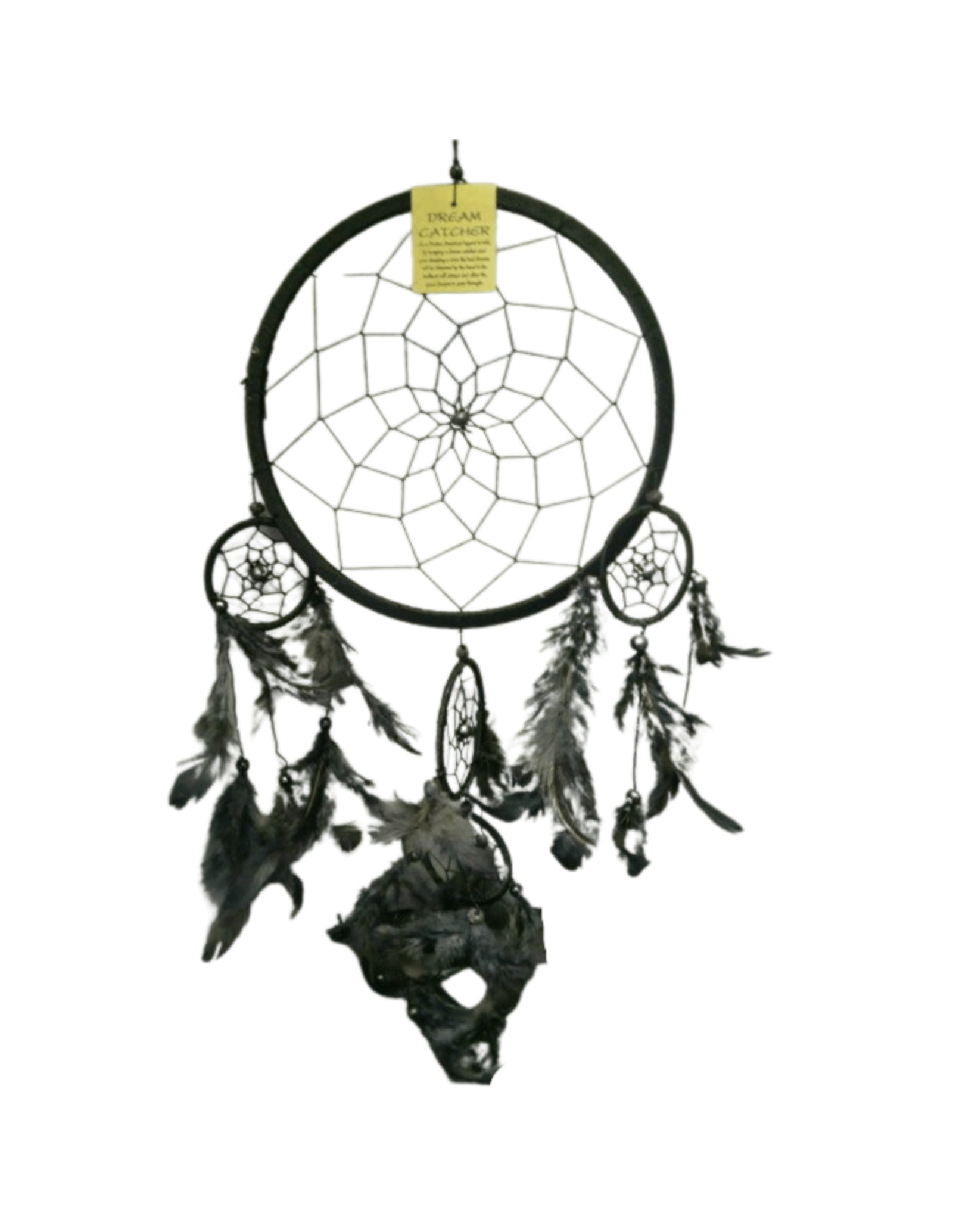 Dromenvanger veren 42cm Zwart