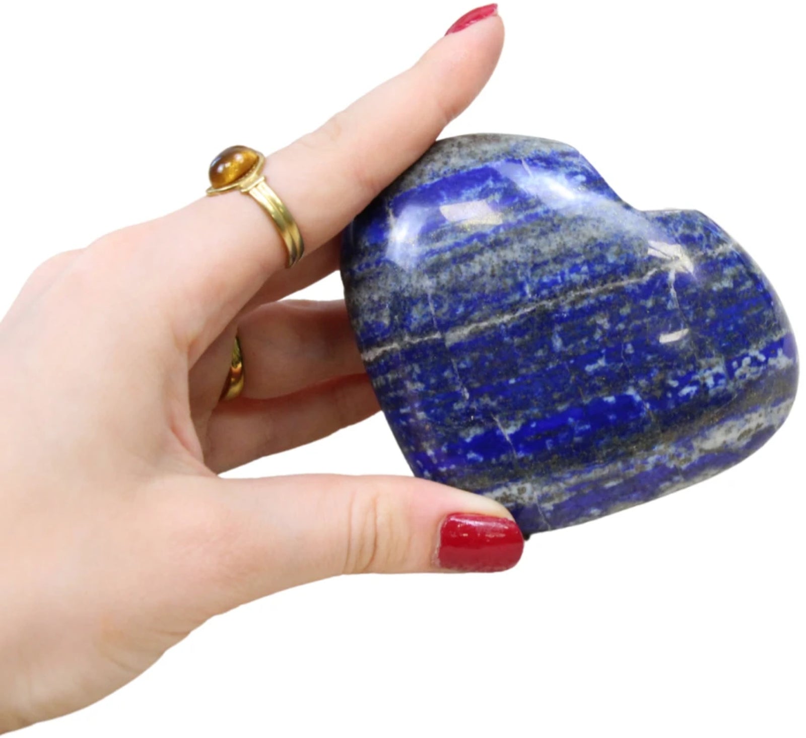 Edelsteen hart Lapis Lazuli nr.15