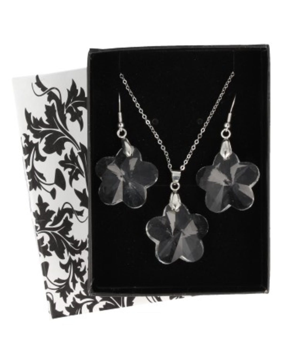 Feng shui bloem hanger / oorbellen set