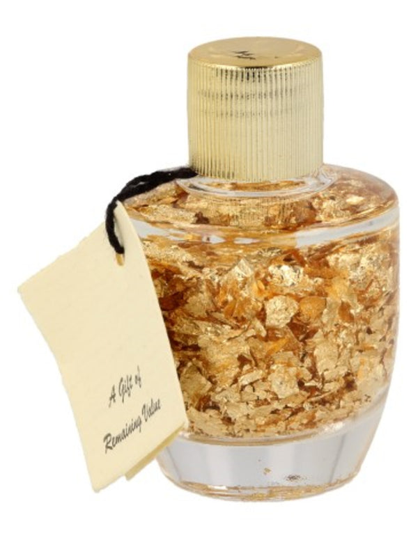 Blattgoldflasche rund
