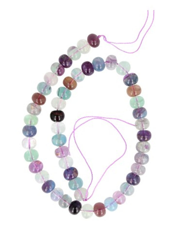 Fluoriet regenboog edelsteen kralen streng 10 mm