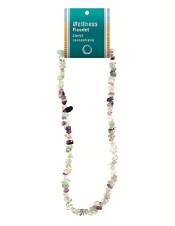 Fluoriet edelsteen splitketting