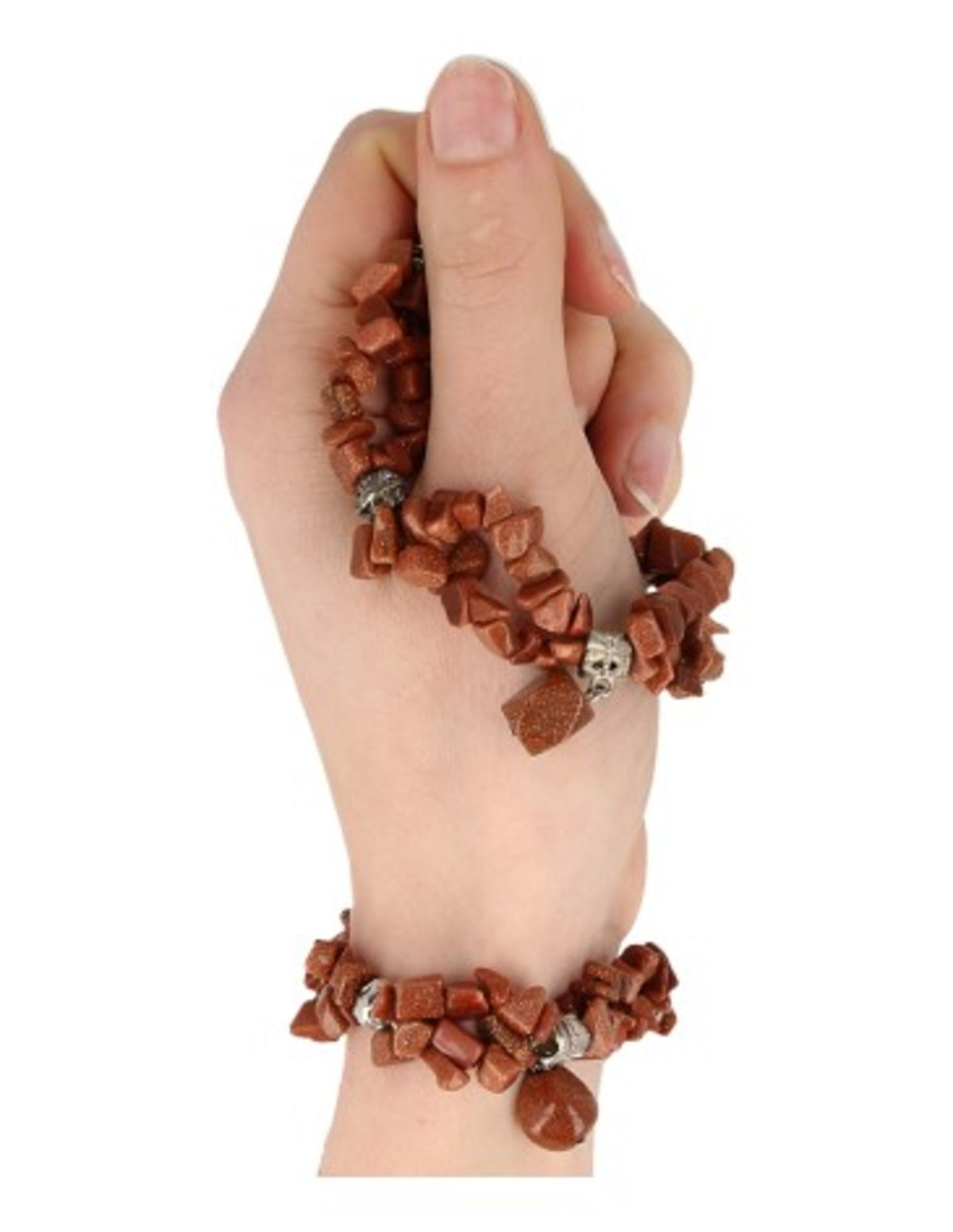 Goldfluss fashion armband dubbelstreng (synth)