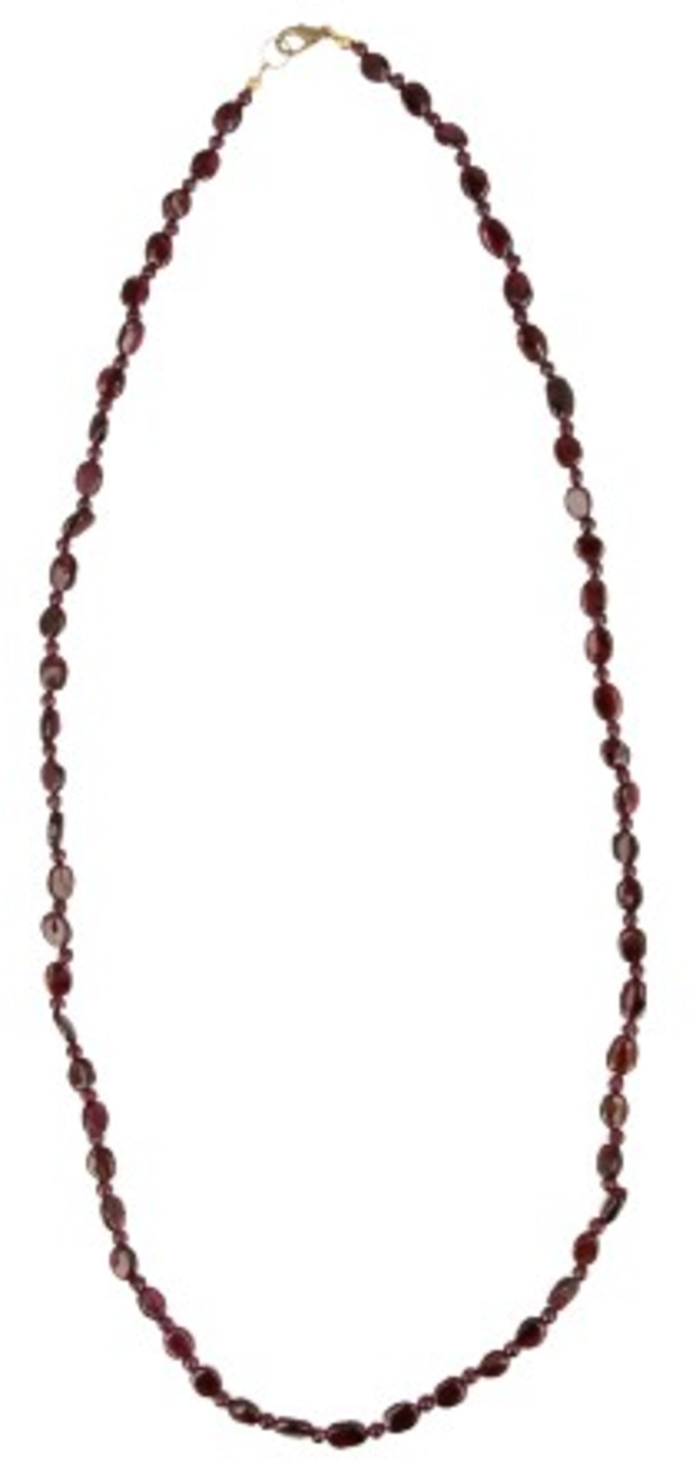 Granaat collier ovaal 70 cm