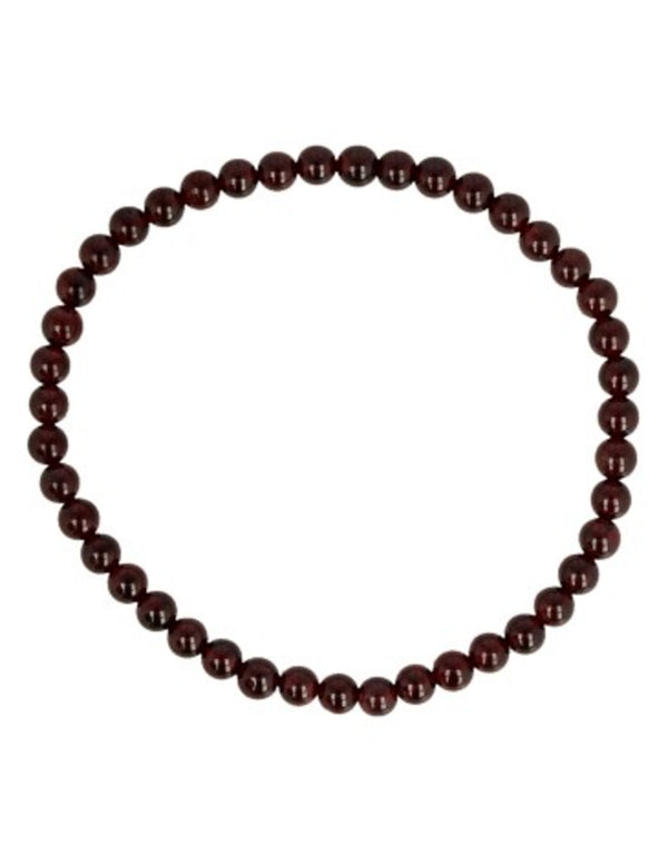 Granaat kralenarmband 4 mm