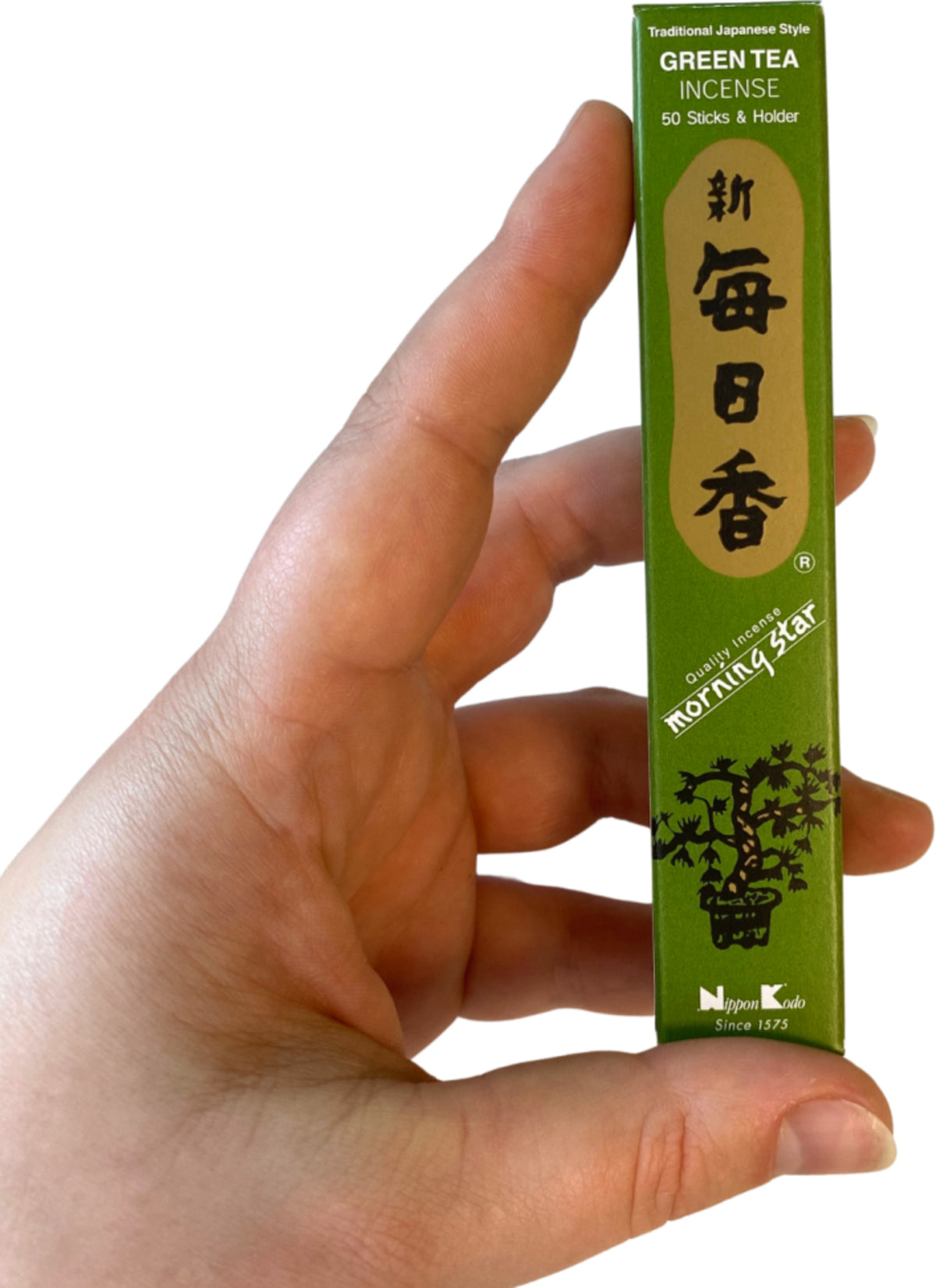 Green Tea wierook stokjes - Nippon Kodo - Morning star