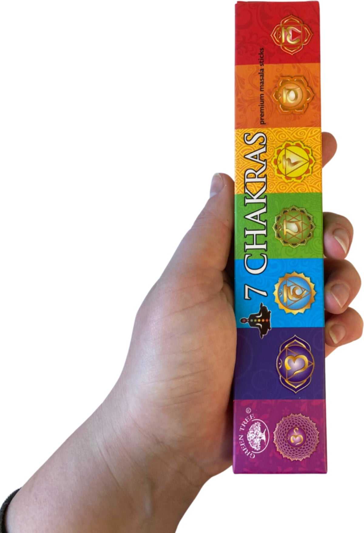 Green Tree 7 Chakra's wierook - doos van 12 st.