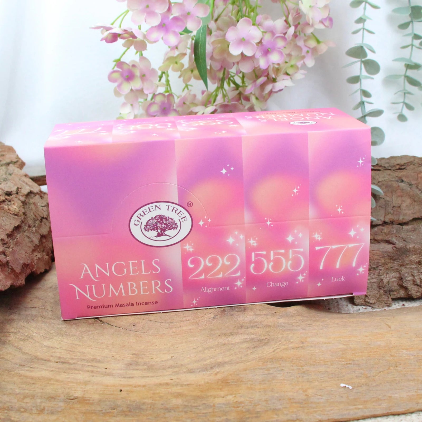 Green Tree Angels Numbers wierook 15 grams - Engelengetallen - doos van 12 st.