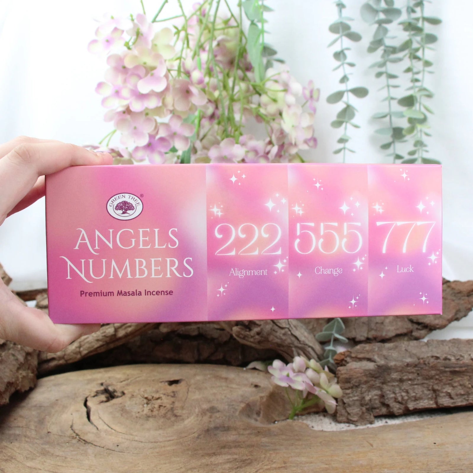 Green Tree Angels Numbers wierook 15 grams - Engelengetallen - doos van 12 st.
