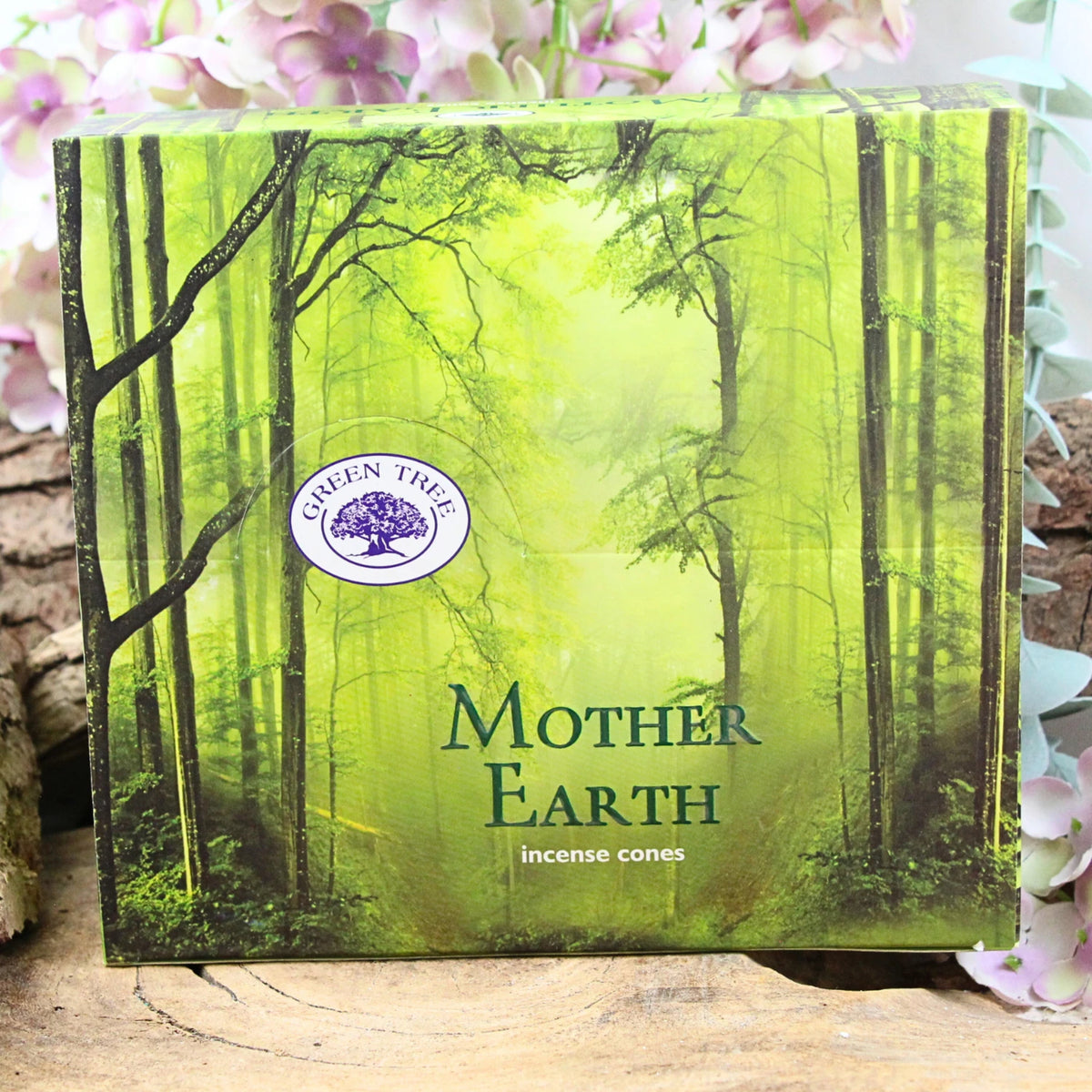 Green Tree Mother Earth wierook kegels - doos van 12