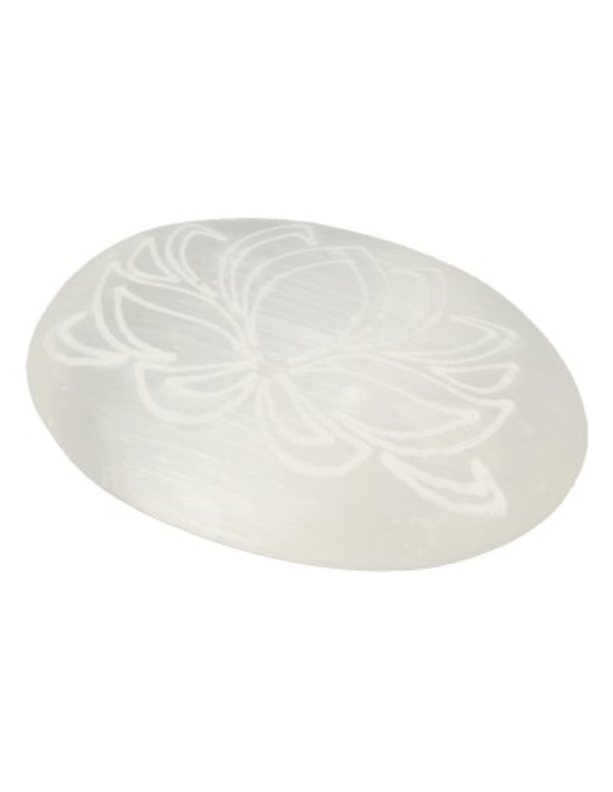 Handsteen Seleniet 6-7 cm lotus