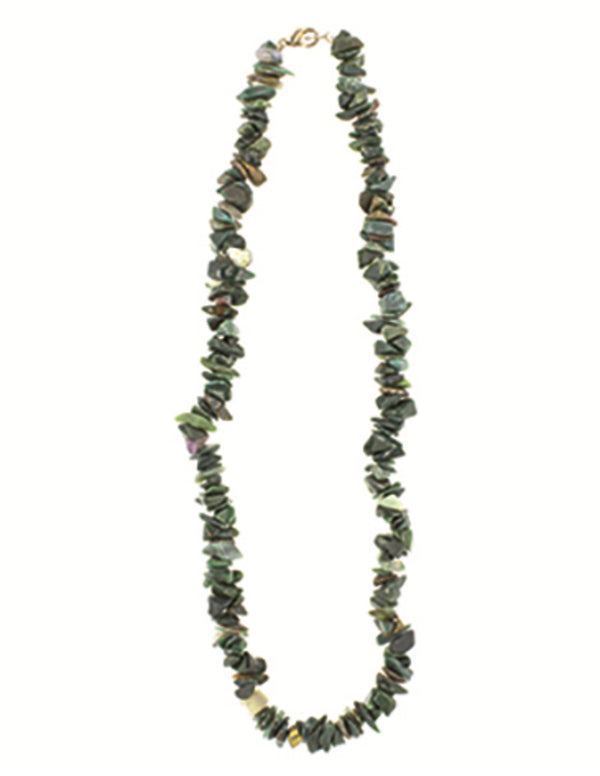 Heliotroop groen edelsteen splitketting