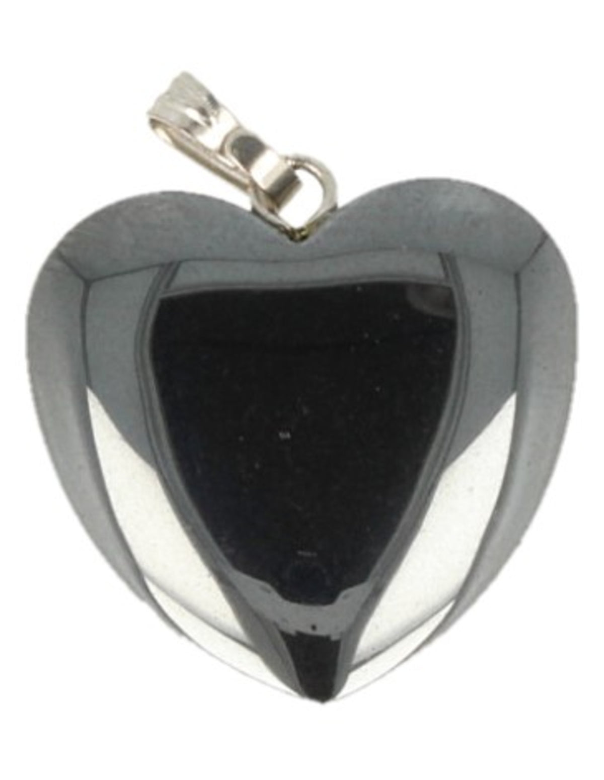 Hematiet hart hanger 20 mm