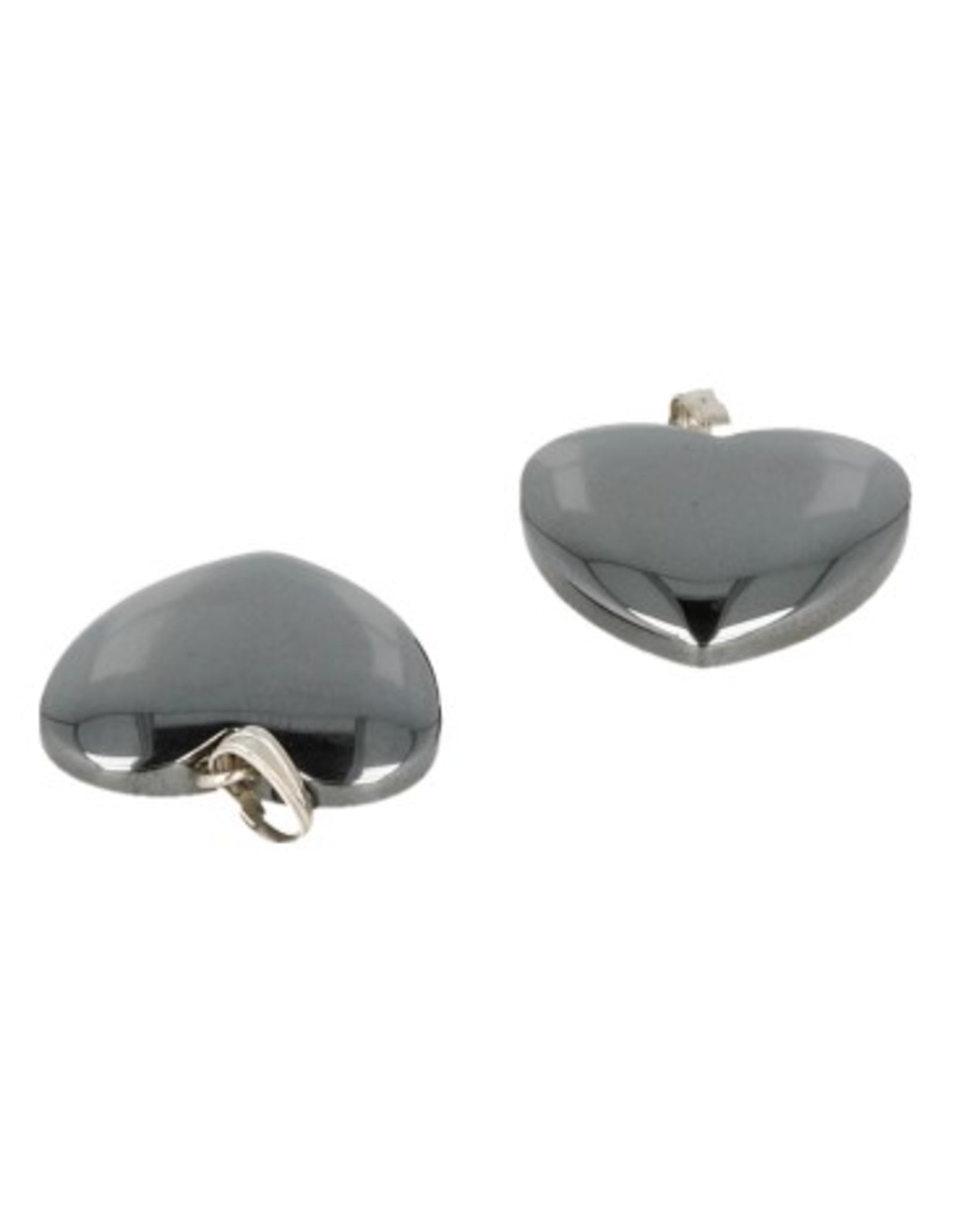Hematiet hart hanger 20 mm