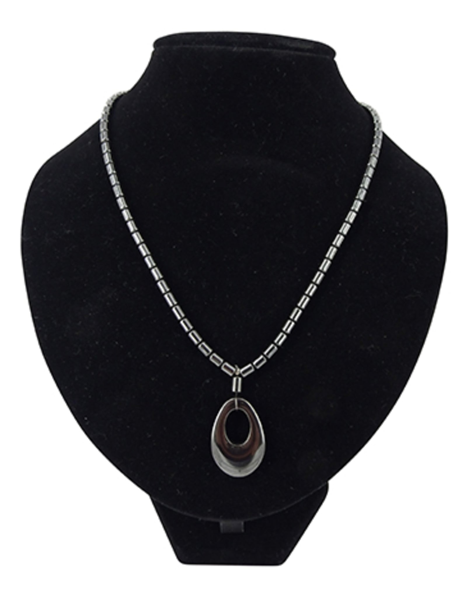 Hematiet ketting donut