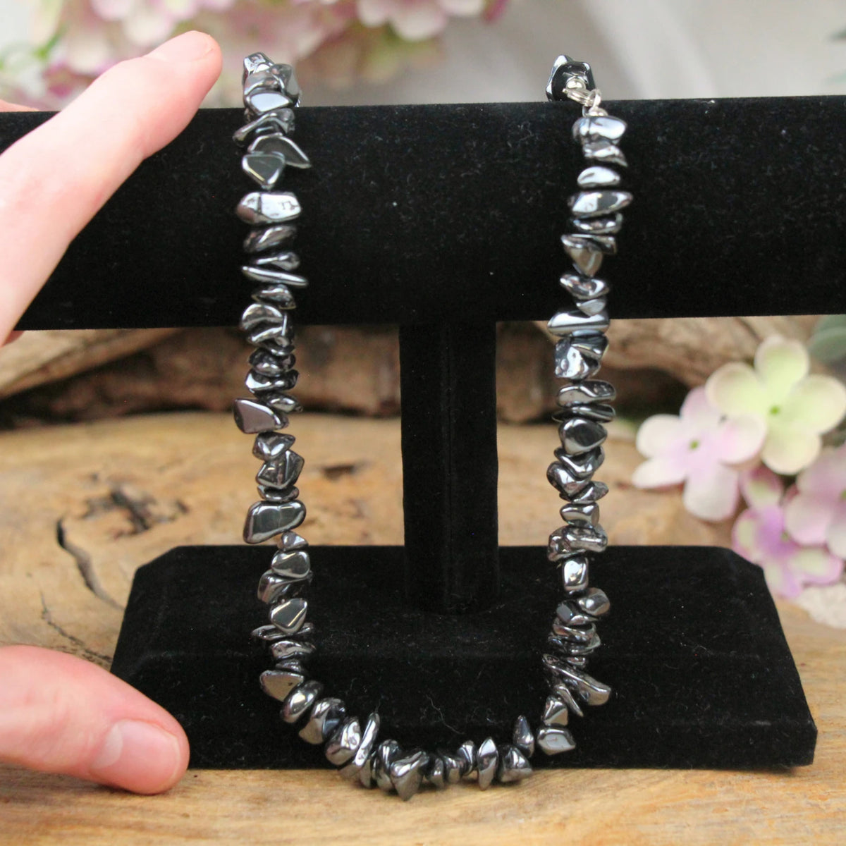 Hematiet splitketting + kaart